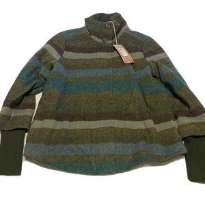Prana Womens Wool Lily Jacket Cargo Striped Size S